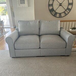 Lovesac Back Pillow Cover: Tonal Sterling Luxe Chenille